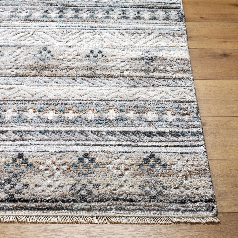 Surya Pompei Brown, Off-White, Light Gray, Black, Dark Blue and Charcoal 10&#39; x 14&#39; Area Rug, , large