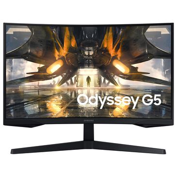 Samsung 32" Odyssey G55A Curved Gaming Monitor in Black, , large