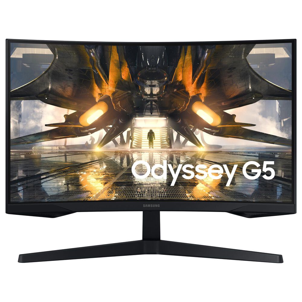 Samsung 32" Odyssey G55A Curved Gaming Monitor in Black, , large