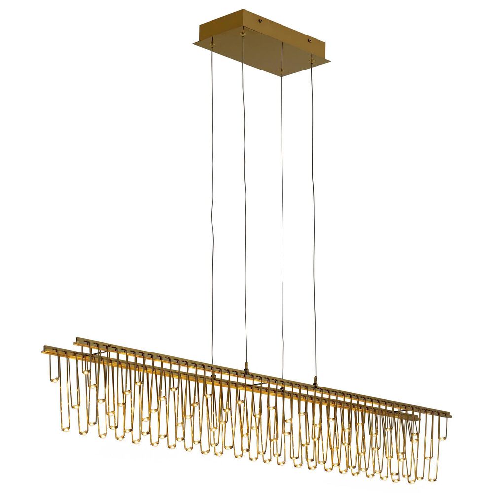 Golden Lighting Lucerna 48" 1-Light LED Linear Pendant in Gold, , large