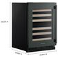 KitchenAid 24" Undercounter Wine Cellar with Full-Extension Wood-Front Racks and Left Hinge in Juniper Green, , large