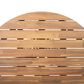 Hearth and Haven Outdoor Round Dining Table in Light Teak - Table Only, , large