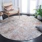 Safavieh Aston ASN728 6"7" Round Ivory and Grey Area Rug, , large