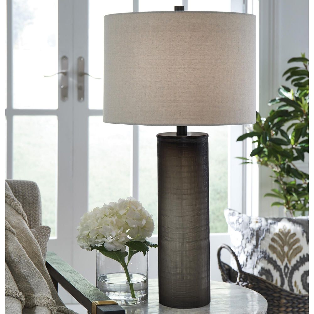 Ashley Dingerly Table Lamp in Smoky Brown, , large