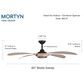 Minka-Aire Mortyn 60" Indoor/Outdoor Ceiling Fan with LED Light in Dark Bronze, , large