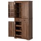 HOMLUX 71" Tall Kitchen Pantry Cabinet with 3 Pull Out Cabinet Organizers in Brown, , large