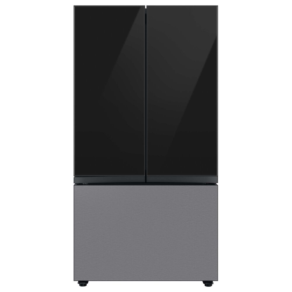 Samsung Bespoke Bespoke 3-Door French Door Refrigerator Top Panel in Charcoal Glass, , large