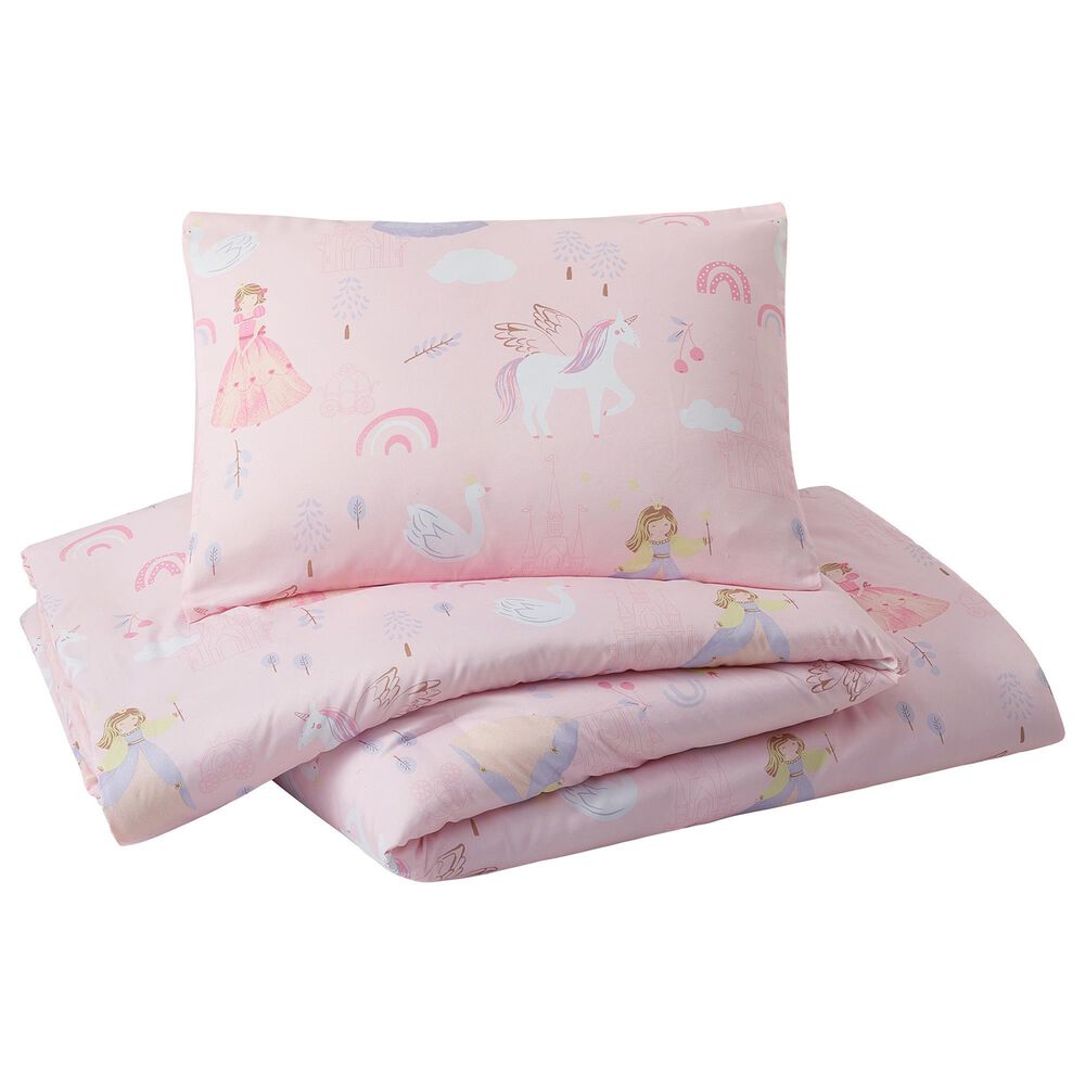 Peking Handicraft Fairytale Princess 2-Piece Twin/Twin XL Comforter Set in Pink, , large