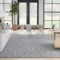 Nourison Ma30 Star 9"9" x 13"9" Slate and Teal Area Rug, , large