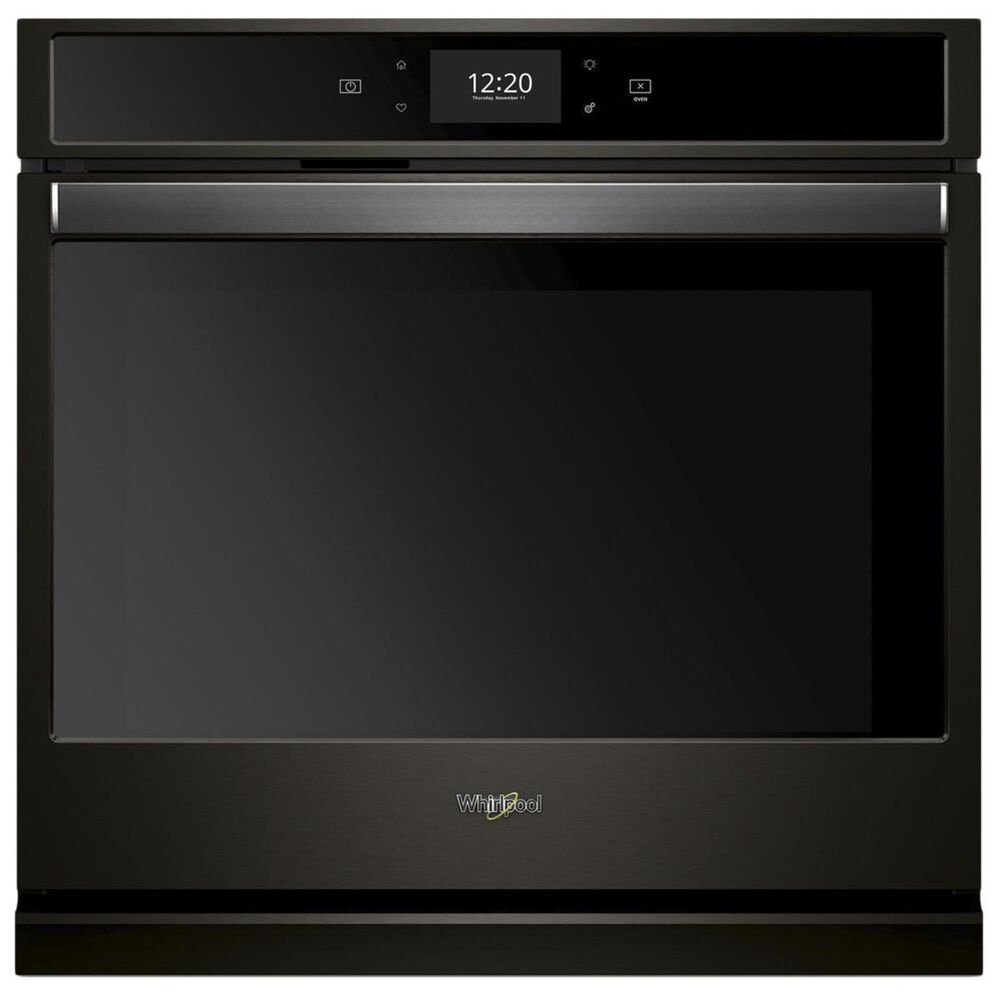 Whirlpool 27" 4.3 Cu. Ft. Smart Single Wall Oven with True Convection Cooking - Black Stainless, , large