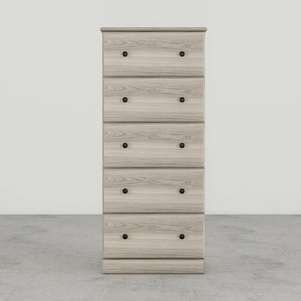 Lemoore Essential 23&quot; 5-Drawer Chest in Swedish Grey Elm, , large