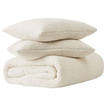 Pem America Marshmallow Sherpa 2-Piece Twin Comforter Set in Ivory, , large