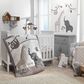 Lambs and Ivy Baby Jungle Animals Musical Crib Mobile in Gray and Tan, , large