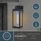 Vaxcel Kinzie 14.25" 1-Light Outdoor Wall Sconce in Textured Black, , large