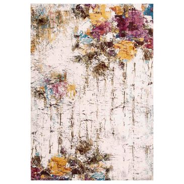 Safavieh Aria 3" x 5" Cream, Olive and Pink Area Rug, , large