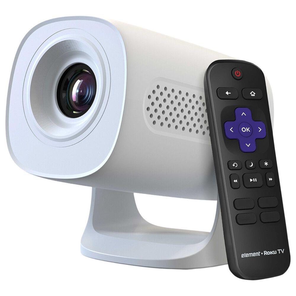 Element Roku 720P HD Mini Smart Projector in White, , large