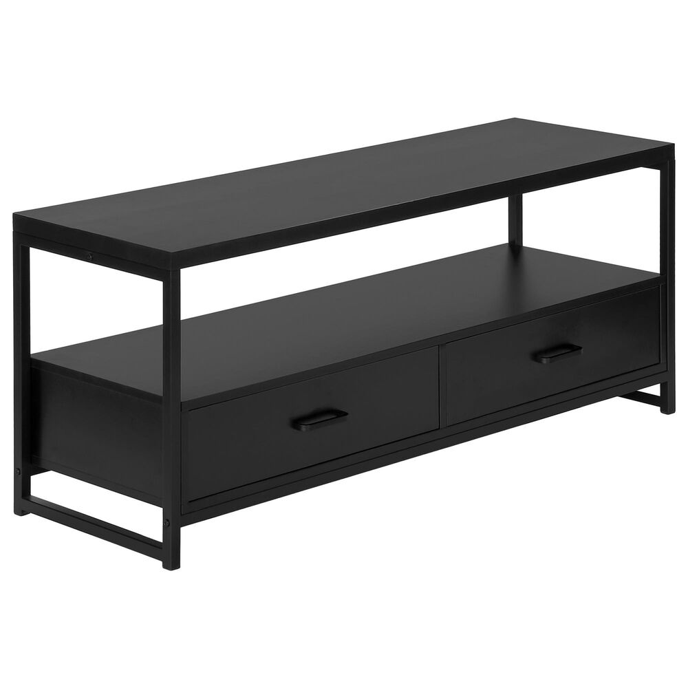 Monarch Specialties Ht 19.75" 48" TV Stand in Black , , large