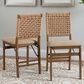 Linon Home Decor Norwich Woven Folding Chair in Natural, , large