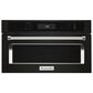 KitchenAid 30" Built-In Microwave Oven with Convection Cooking in Black Stainless, , large