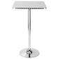 LumiSource Bistro-Ale 3-Piece Bar Set with Black Cushion in Silver and Chrome, , large