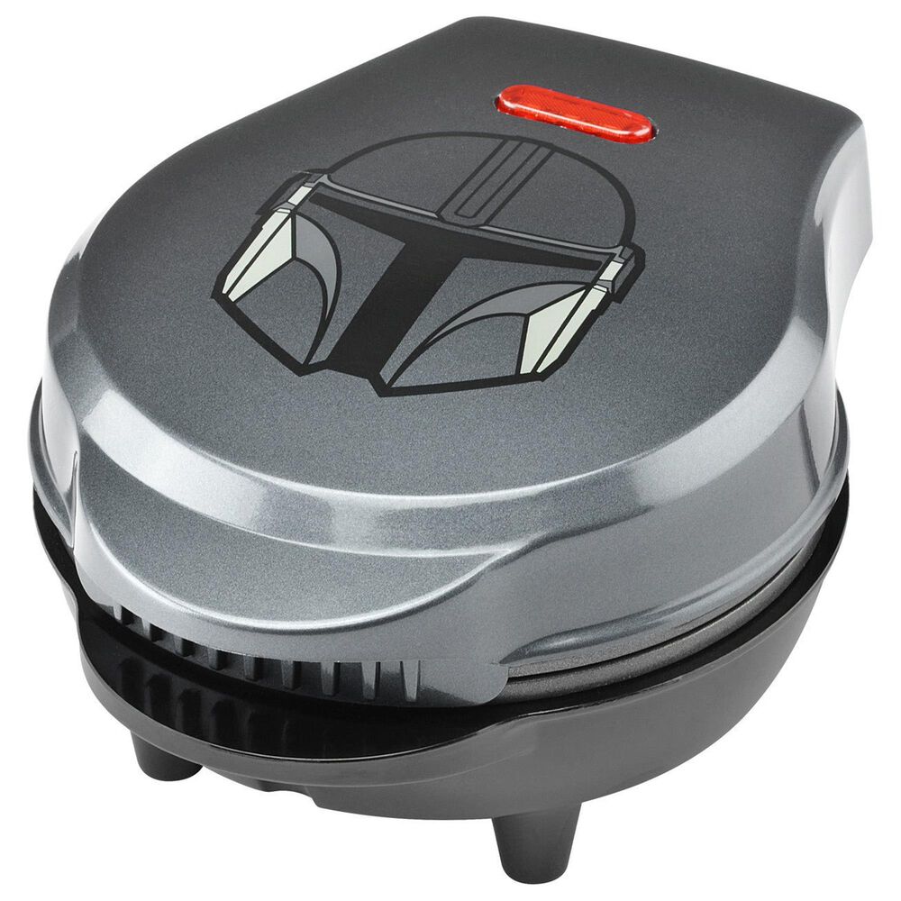 Disney 4" Round The Mandalorian Mini Waffle Maker in Silver, , large