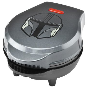 Disney 4" Round The Mandalorian Mini Waffle Maker in Silver, , large