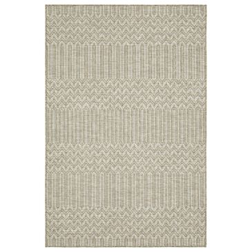 Oriental Weavers Tortuga TR09A 1"10" x 7"6" Beige and Black Runner, , large