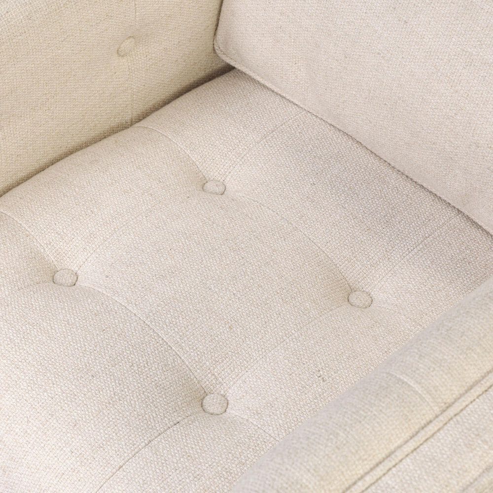Four Hands Kiera Swivel Chair in Thames Cream, , large