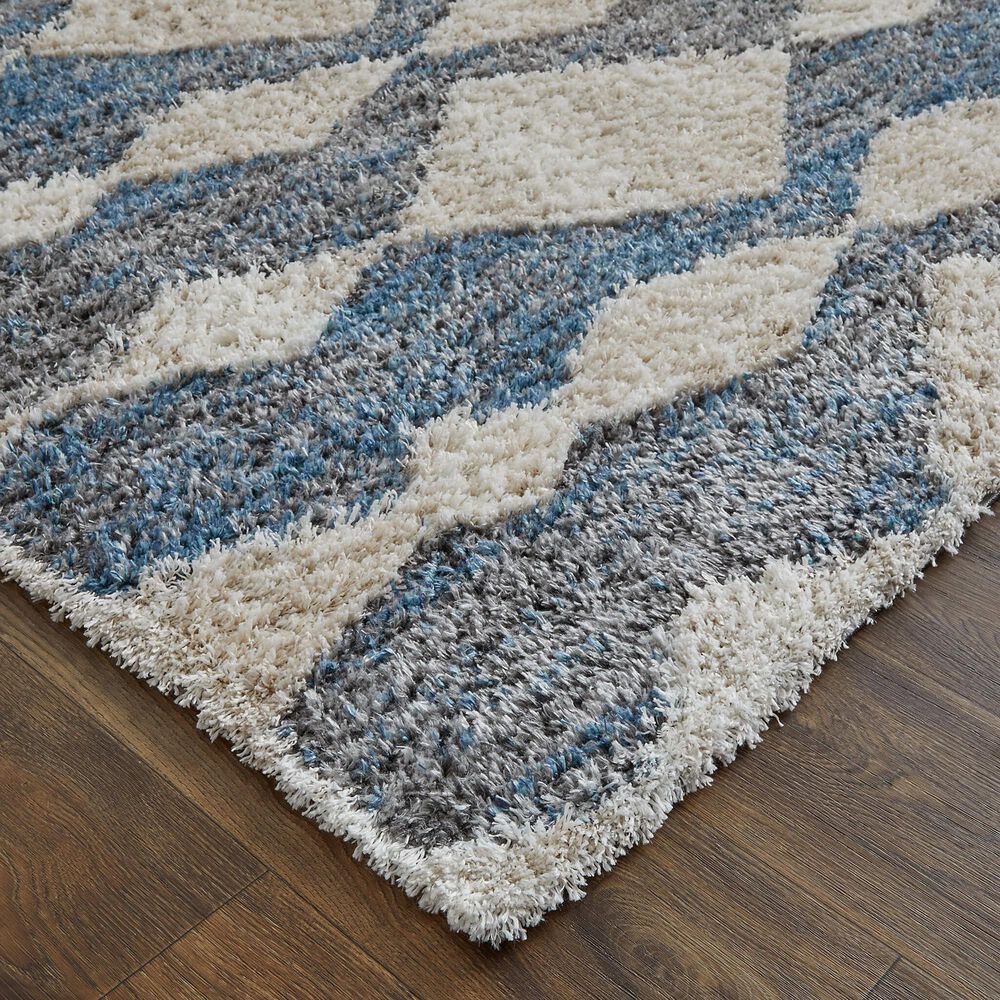 Feizy Mynka 5&#39; x 8&#39; Blue and Gray Area Rug, , large