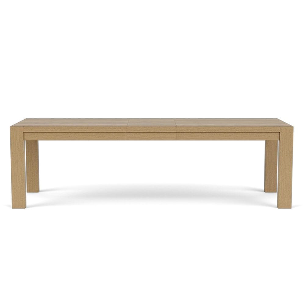 Shannon Hills Davie Dining Table with Leaf and 6 Upholstered Dining Side Chairs in Pale Oak, , large