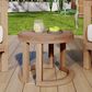 Hearth and Haven Round Patio Side Table in Brown, , large
