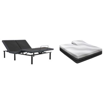 Sleeptronic Majestic Hybrid Plush Flex Head Queen Mattress with Gold Baselogic Flex Head Adjustable Base, , large