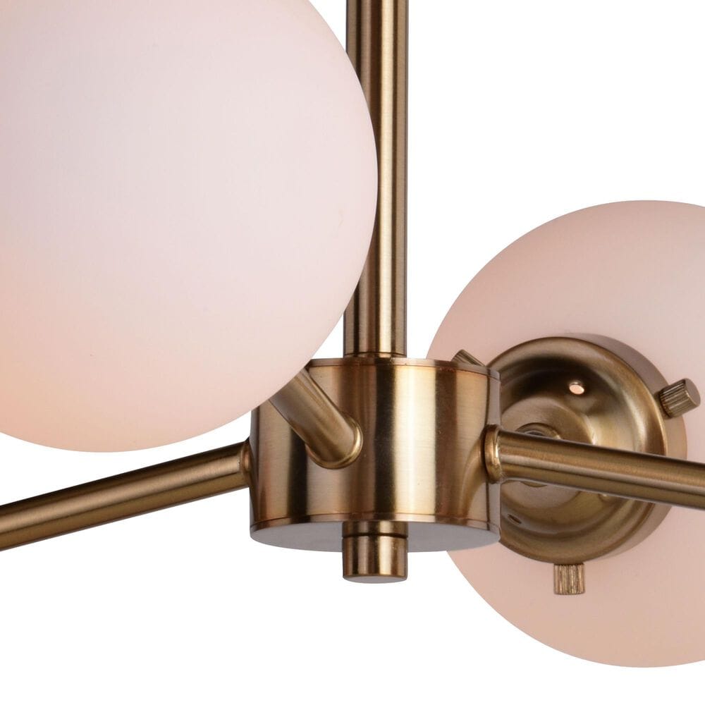 Vaxcel Orbit 4-Light Semi Flush Mount in Muted Brass, , large