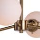 Vaxcel Orbit 4-Light Semi Flush Mount in Muted Brass, , large