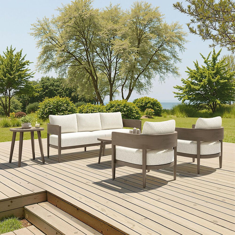 Zuo Modern Foret Patio Coffee Table in Brown, , large