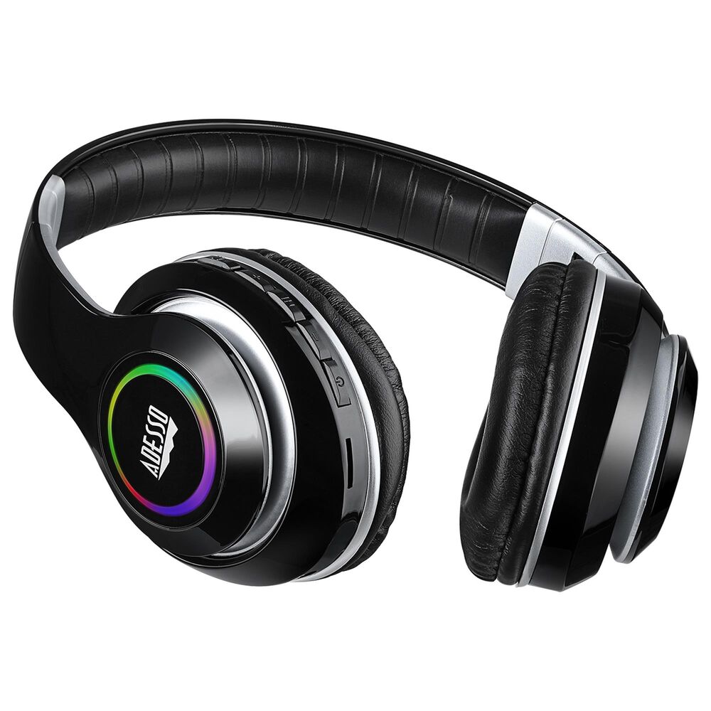 Adesso Stereo Bluetooth Headphone with Built-in Microphone in Black, , large