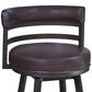 Blue River Madrid 26" Counter Stool with Brown Back and Seat in Auburn Bay, , large