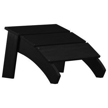 Flash Furniture Sawyer Adirondack Footrest Ottoman in Black, , large