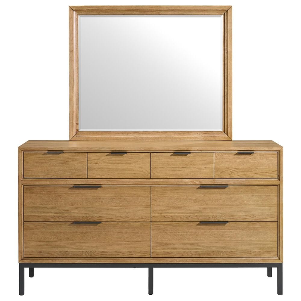 Hawthorne Furniture Newport 5-Piece King Panel Bedroom Set in Natural Oak, , large