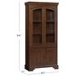 Riva Ridge Arlington 3-Piece L-Shaped Desk and Display Cabinet Set in Classic Brown, , large