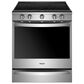 Whirlpool 2-Piece Kitchen Package with 6.4 Cu. Ft. Smart Slide-In Electric Range and 1.1 Cu. Ft. Over-the-Range Microwave in Fingerprint Resistant Stainless Steel, , large