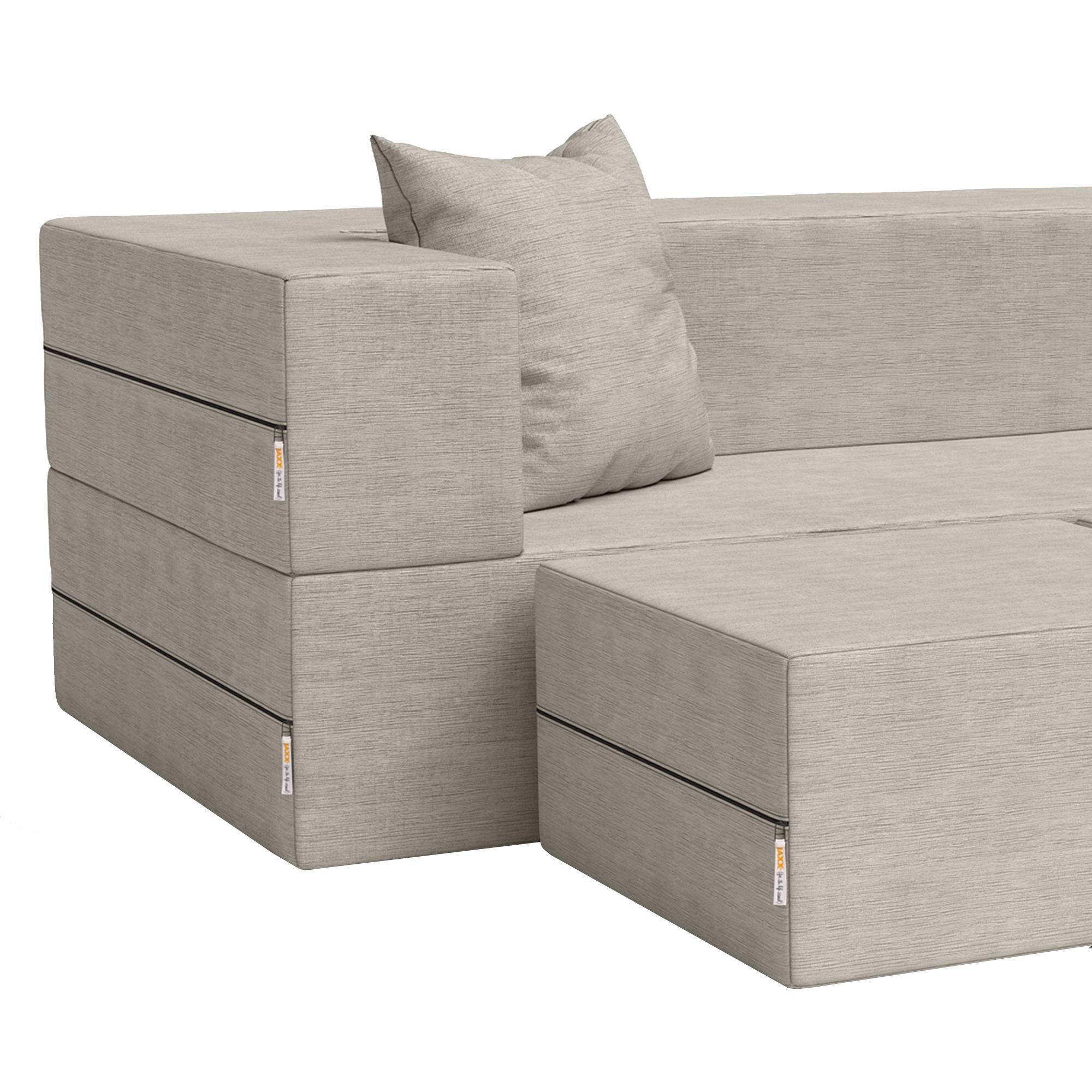 ZNTS 1 versatile foldable sofa bed in 3 lengths, modern sofa