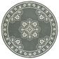 Oriental Weavers Marina 7"10" Round Grey and Ivory Area Rug, , large