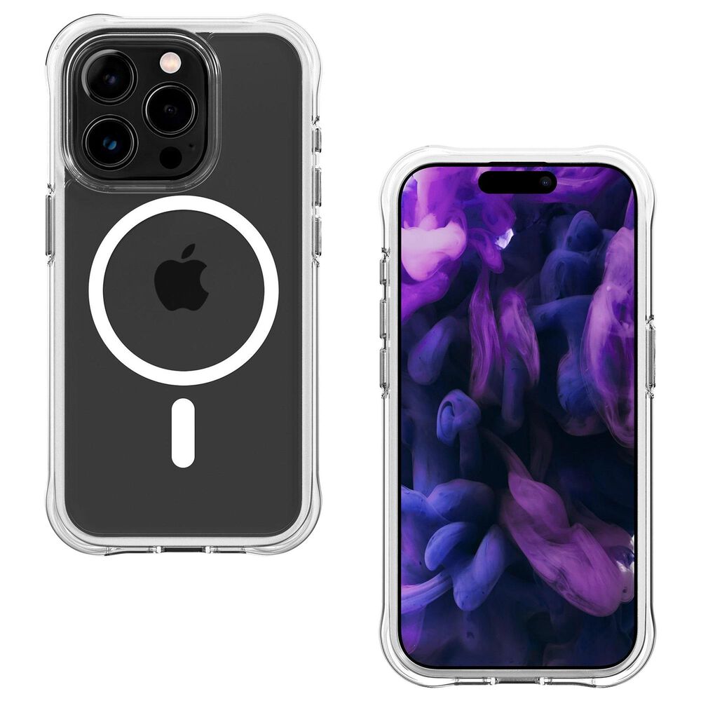 LAUT Aero Protect Case for Apple iPhone 15 Pro Max in White and Crystal Clear, , large