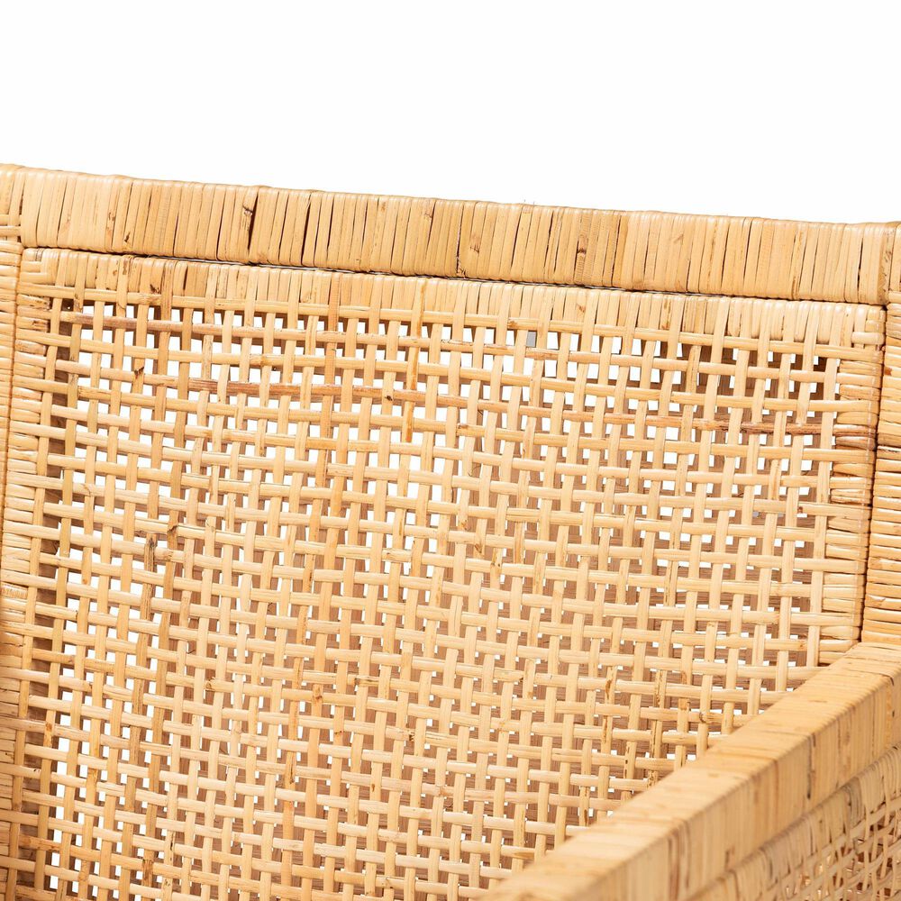 Baxton Studio Karis Arm Chair in Natural, , large