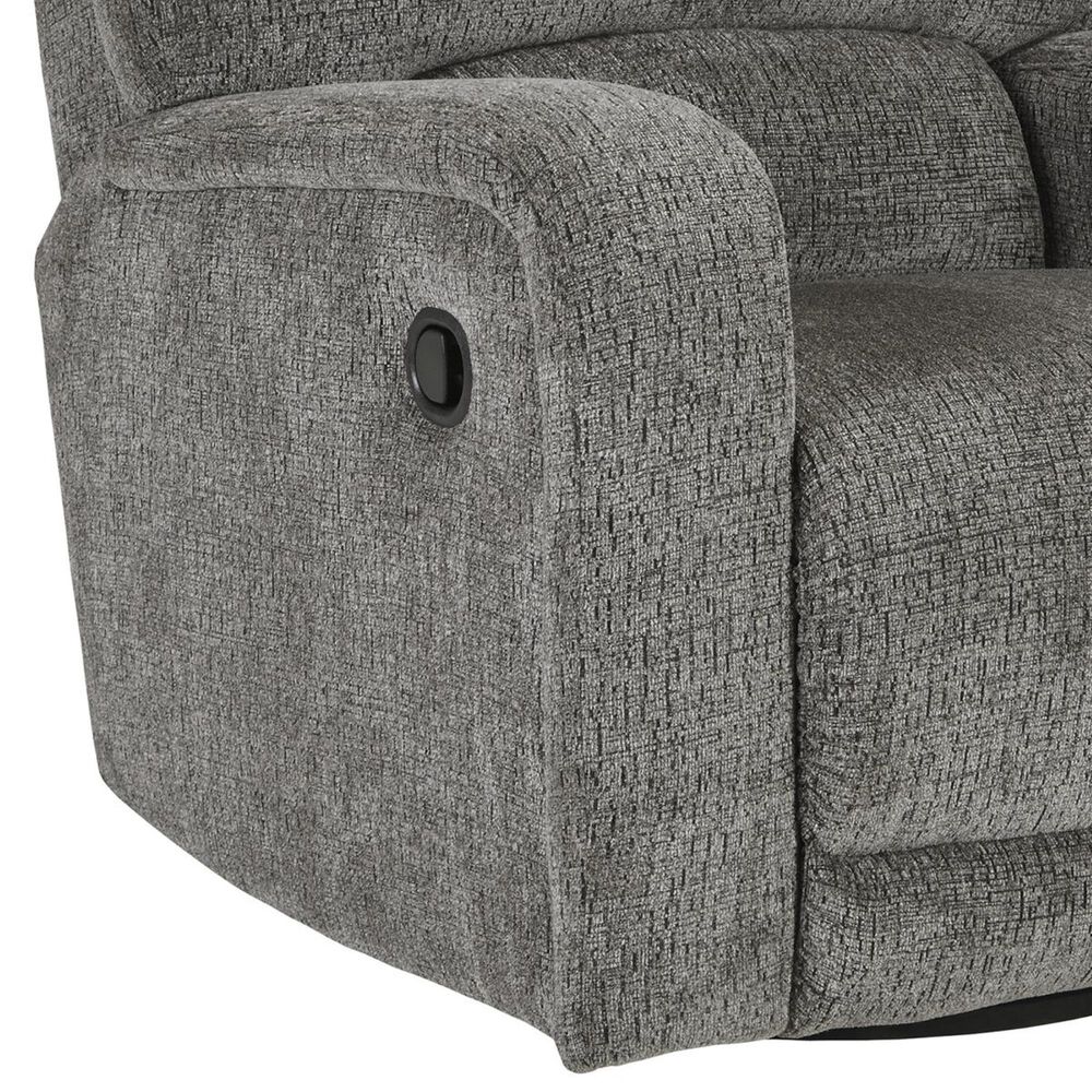Ashley Wittlich Manual Swivel Glider Recliner in Slate, , large