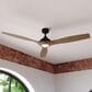 Vaxcel Niles 60" Integrated LED Ceiling Fan in Black, , large