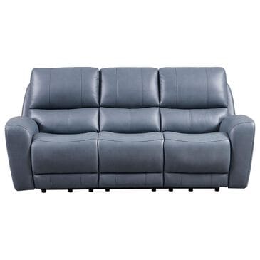 Italiano Furniture Cambria Power Reclining Sofa with Power Headrests in Blue, , large