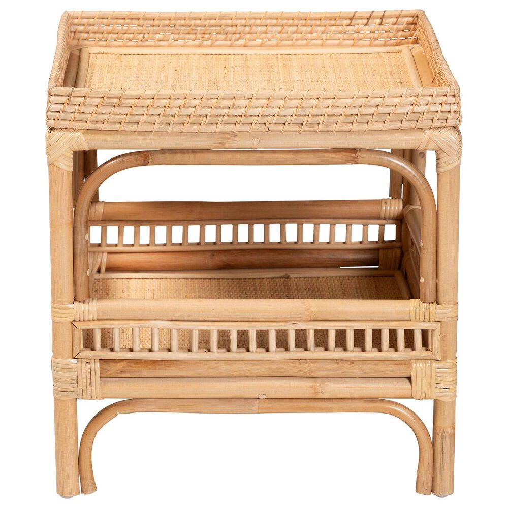 Baxton Studio Lombok End Table in Natural, , large