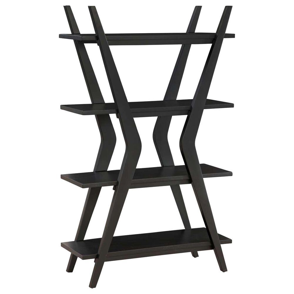 Bassett Mirror Company Stratton 4-Shelf Etagere in Black, , large